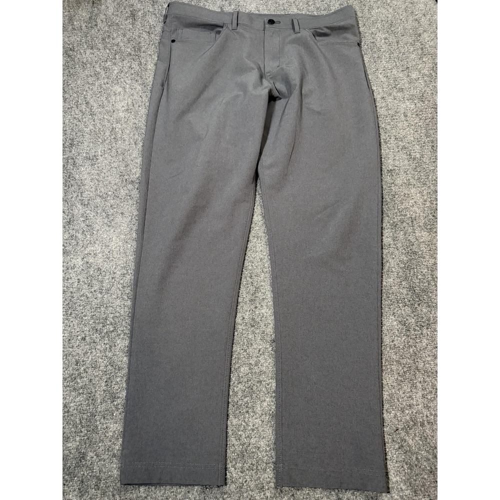 Public Rec Pants Mens 36x32 Gray Chino 5 Pocket Straight Leg Casual Travel Wear